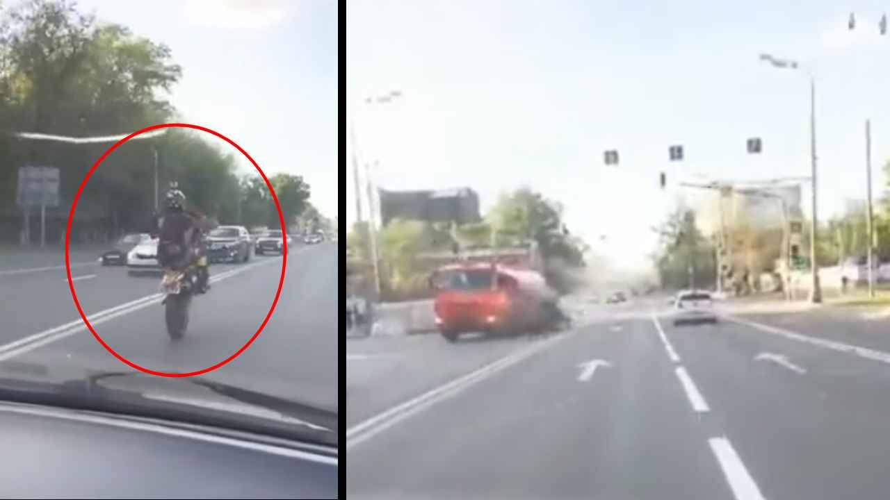 Video: बाईकवर स्टंट करायला गेला, आणि तोंड फोडून बसला, अपघाताचा धक्कादायक व्हिडीओ समोर