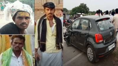 टायर फुटल्याने सांगलीत कारने दिंडीला चिरडलं, तिघा भाविकांचा करुण अंत