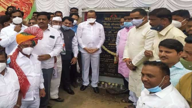 तोरणा गडावरील विद्युतीकरणाचे उपमुख्यमंत्री अजित पवार यांच्या हस्ते उदघाटन