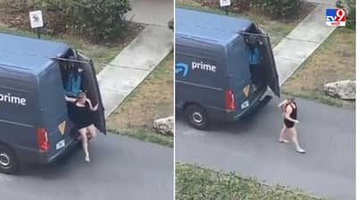 Video: अॅमेझॉनच्या डिलीव्हरी व्हॅनमधून तरुणी बाहेर पडली, व्हायरल व्हिडीओनंतर ड्रायव्हर सस्पेंड