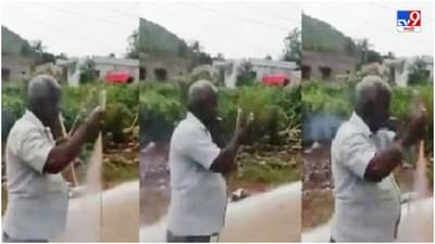 Video: एकामागोमाग एक तोंडातून पेटवून रॉकेट हवेत, लोक म्हणाले, ही तर रजनीकांत स्टाईल दिवाळी!