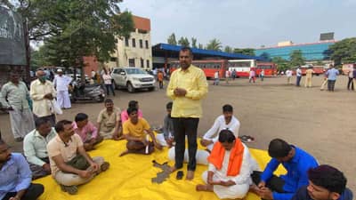 रयत क्रांती संघटनेचा एसटी कर्मचाऱ्यांना पाठिंबा; इस्लामपूरमध्ये एकदिवसीय उपोषण