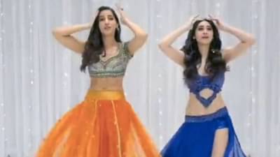Nora Fatehi Viral Video | ‘कुसू कुसू’ गाण्यावर गायिकेसह थिरकली नोरा फतेही, बेली डान्सचा व्हिडीओ व्हायरल