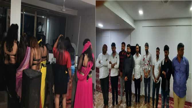 गाणी लावून अश्लील नृत्य, लोणावळ्यात 8 महिलांसह 17 जणांवर कारवाई