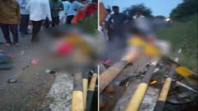 VIDEO | लातुरात भीषण अपघात, भरधाव वेगातील बाईक पुलाला धडकली, कठड्याचा पाईप पोटात घुसल्याने तरुणाचा मृत्यू