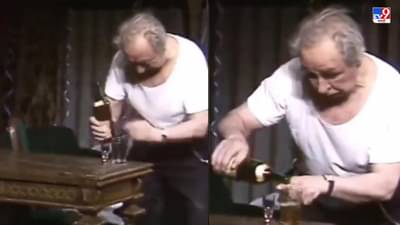 Video: हातात बाटलीही पकडवेना, तरीही दारु पिण्याची हौस, तळीरामाचा पोट धरुन हसवणारा व्हिडीओ व्हायरल!