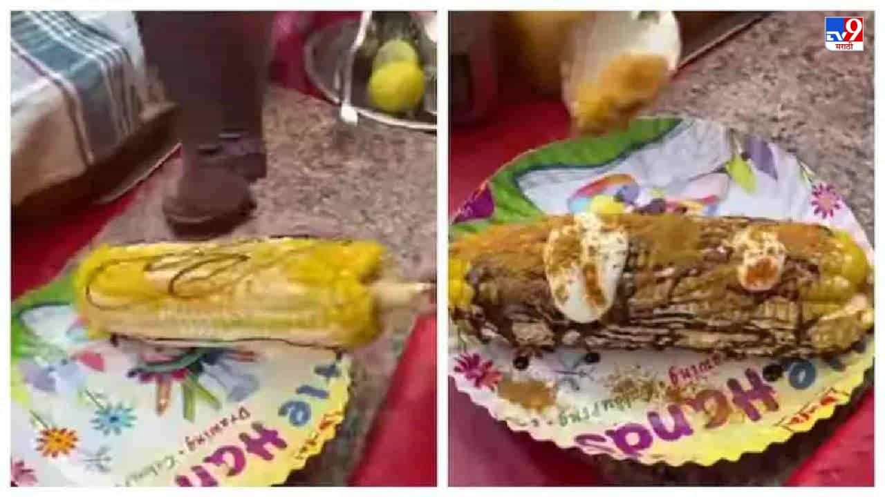 Video: चॉकलेट आणि मसाला लावलेलं मक्याचं कणीस, दिल्लीतील विचित्र स्ट्रीट फूड पाहून नेटकरी भडकले!