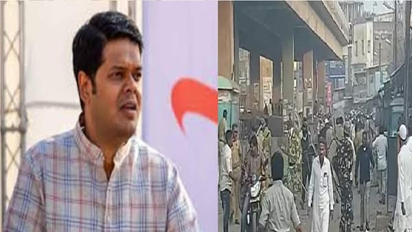 राज्यातील दंगलींच्या चौकशीसाठी ठाण्यात भाजपची निदर्शनं, निरंजन डावखरेंच्या नेतृत्वात जिल्हाधिकाऱ्यांना निवेदन