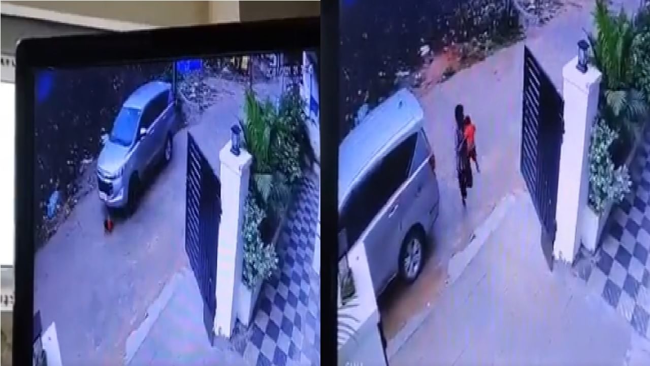 CCTV VIDEO | वडिलांना हलगर्जी भोवली, कारच्या चाकाखाली चिरडल्याने पोटच्या मुलाचा मृत्यू
