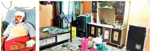 Nashik| मध्यरात्री 12 दरोडेखोरांचा हैदोस, घरमालक गंभीर; 6 लाखांचा ऐवज लंपास, एकाला पाठलाग करून बांधले