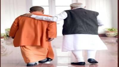 पंतप्रधान सांगत होते... मोदींनी योगींना त्या व्हायरल फोटोंमध्ये काय सांगत होते, राजनाथ सिंहांनी केला खुलासा