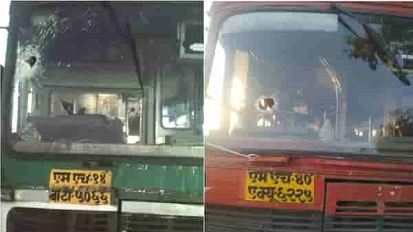 राज्यात ठिकठिकाणी बसेसवर हल्ले, दगडफेक; तर सरकारकडूनही कडक कारवाई, 3 हजार कर्मचाऱ्यांचे निलंबन