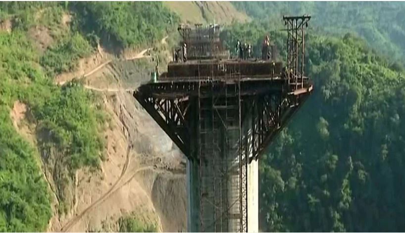 बर्मा बॉर्डरपर्यंत जाण्यासाठी भारतीय रेल्वेने बांधला जगातील सर्वात उंच रेल्वे ट्रॅक