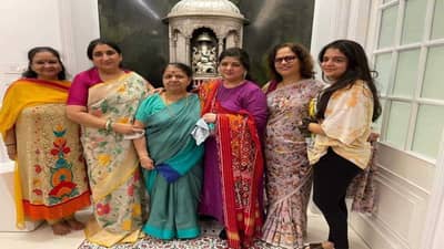 शिवतीर्थमध्ये पाहुण्यांच्या भेटीचा सिलसिला सुरूच; सुनेत्रा पवारांनी घेतली राज ठाकरेंच्या कुटुंबीयांची भेट