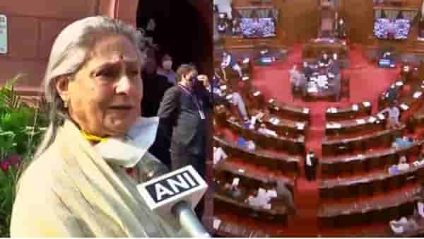 Parliament session:खासदारांच्या निलंबनावरून संसदेबाहेर जोरदार आंदोलन, जया बच्चन यांनी चॉकलेट आणि पापड वाटले