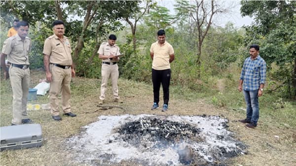 Hingoli Murder | पतीची हत्या करुन मृतदेह शेतात जाळला, हिंगोलीत पत्नीसह दोन मुलं जेरबंद