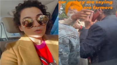 Kangana Ranaut | पंजाबच्या शेतकऱ्यांनी कंगना रनौतला घेरलं, कार अडवत माफी मागण्याची केली मागणी