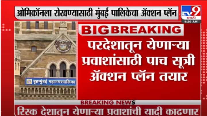Omicron Variant | ओमिक्रॉनसाठी मुंबई महापालिकेचा Action Plan तयार Omicron Variant | ओमिक्रॉनसाठी मुंबई महापालिकेचा Action Plan तयार