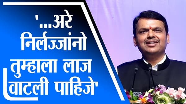 …अरे निर्लज्जांनो तुम्हाला लाज वाटली पाहिजे, Devendra Fadnavis यांचं शिवसेनेवर टिकास्त्र