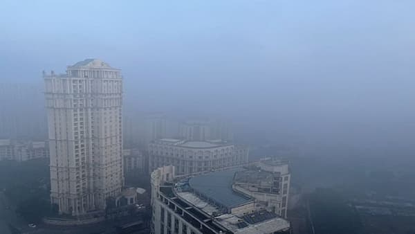 अवकाळी पावसानंतर डोंबिवलीत दाट धुक्याची चादर, हवेत गारवा
