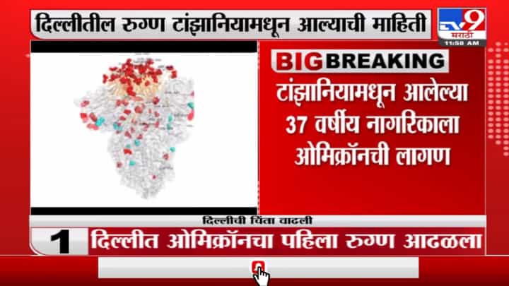 Omicron | दिल्लीत सापडलेला ओमिक्रॉन रुग्ण टांझानियामधून आल्याची माहिती Omicron | दिल्लीत सापडलेला ओमिक्रॉन रुग्ण टांझानियामधून आल्याची माहिती