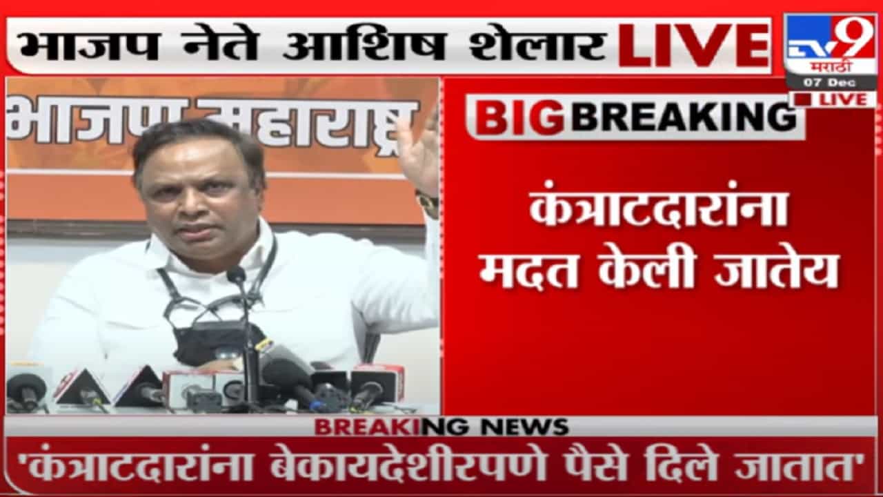 मुंबईच्या कोस्टल रोड प्रकल्पात घोटाळा - आशिष शेलार