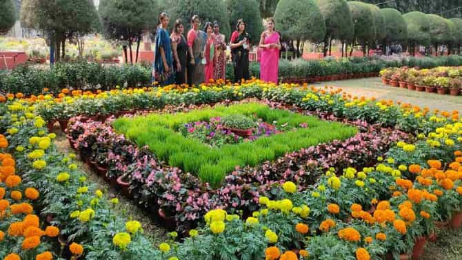 Flowers Exhibition | नागपुरात रंगीबेरंगी फुलांची बाग फुलली!