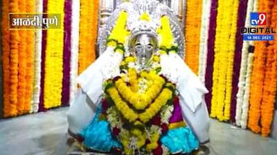 फुलांच्या सजावटींनी उजळून निघाला गाभारा, पाहा विठुरायाचे गोजिरे रुप