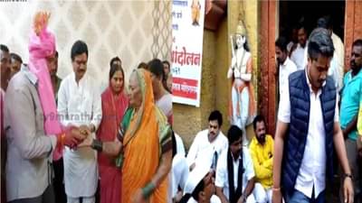 राजकारणातील परस्पर विरोधी चित्र; आधी फेटा बांधला, आता राम शिंदे, रोहित पवारांनी एकमेकांकडे पाहिलंही नाही!