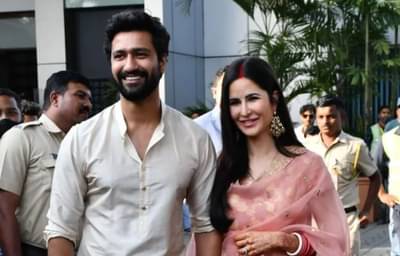 Vicky-katrina : कपाळी लालभडक कुंकू, हातात चुडा, लग्नानंतर पहिल्यांदा मुंबईत परतले विकी-कतरीना