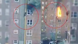 Video | थरारक! भाऊ पाचव्या मजल्यावर आगीत अडकला होता, बहिणीच्या धाडसामुळे थोडक्यात वाचला