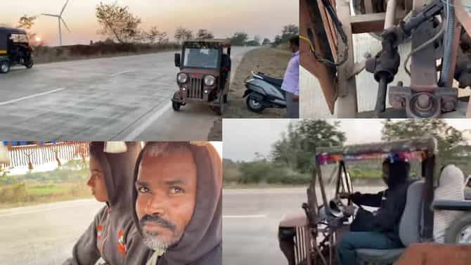 एकच नंबर! चक्क 50 हजारात Four Wheeler, टाटा-महिंद्रा नाही, महाराष्ट्रातील पठ्ठ्यानं तयार केली भारी कार!