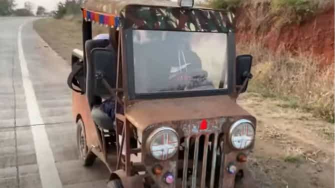 Video : 50 हजारात तयार झालेल्या जीपचा व्हिडिओ आनंद महिंद्रांकडून ट्विट, दिली मोठी ऑफर