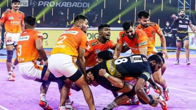 Pro Kabaddi League PKL 2021-22: कोल्हापूरच्या सिद्धार्थची अपयशी झुंज, पुण्याचा पहिला विजय