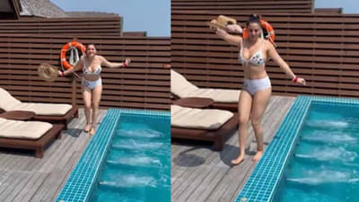 Video | टीव्हीच्या संस्कारी ‘बहू’चा मालदीवमध्ये बोल्ड अंदाज, बिकिनी परिधान करत दाखवली ‘परफेक्ट फिगर’!