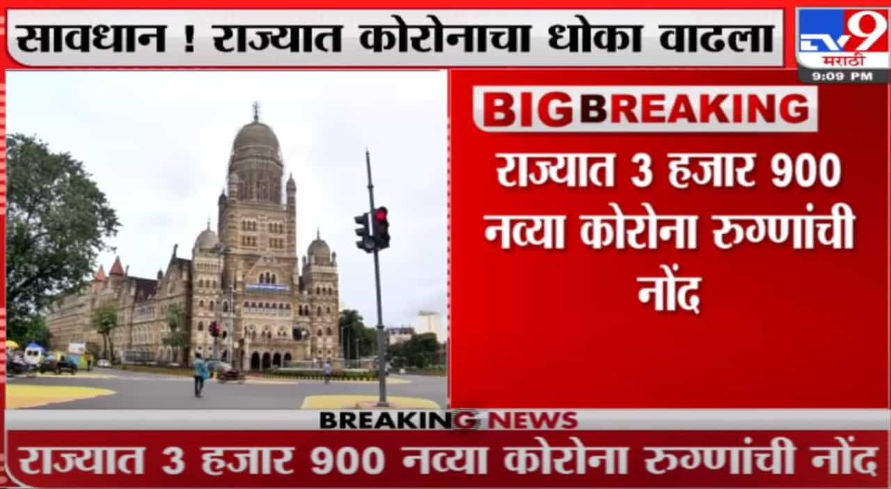 Maharashtra Corona | राज्यात 3 हजार 900 नव्या कोरोना रुग्णांची नोंद; ओमिक्रॉनचे 85 रुग्ण आढळले Maharashtra Corona | राज्यात 3 हजार 900 नव्या कोरोना रुग्णांची नोंद; ओमिक्रॉनचे 85 रुग्ण आढळले
