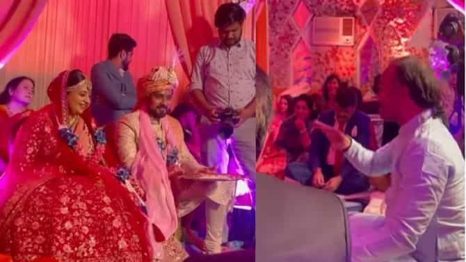 Video : लग्नाच्या विधीत भटजींनी केला मोठा विनोद, नवरा-नवरीसह सगळेच पोट धरून लागले हसायला...