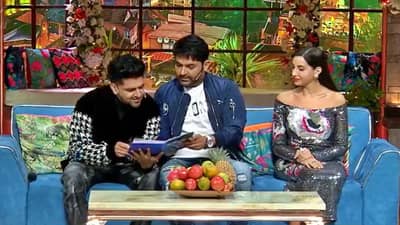 Nora Fatehiनं टीव्ही शो सुरू असतानाच Guru Randhawaला केला Kiss, Video Viral