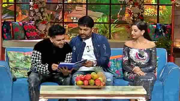 Nora Fatehiनं टीव्ही शो सुरू असतानाच Guru Randhawaला केला Kiss, Video Viral