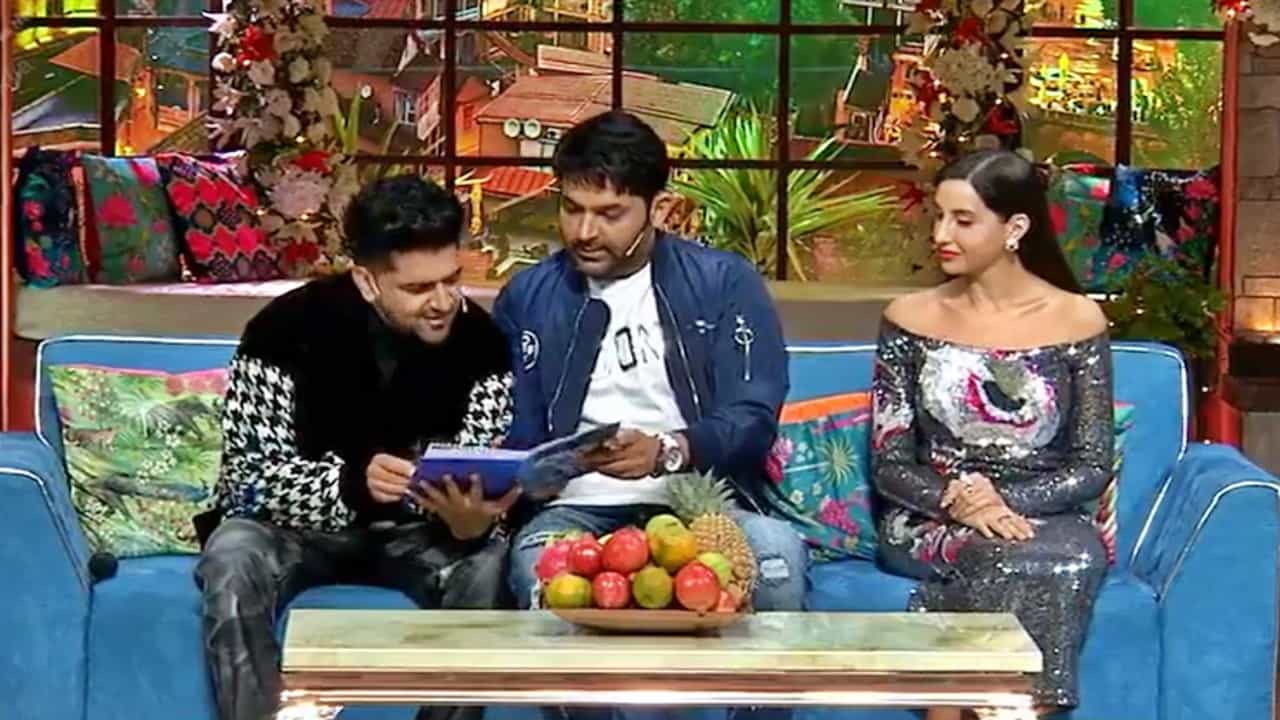 Nora Fatehiनं टीव्ही शो सुरू असतानाच Guru Randhawaला केला Kiss, Video Viral