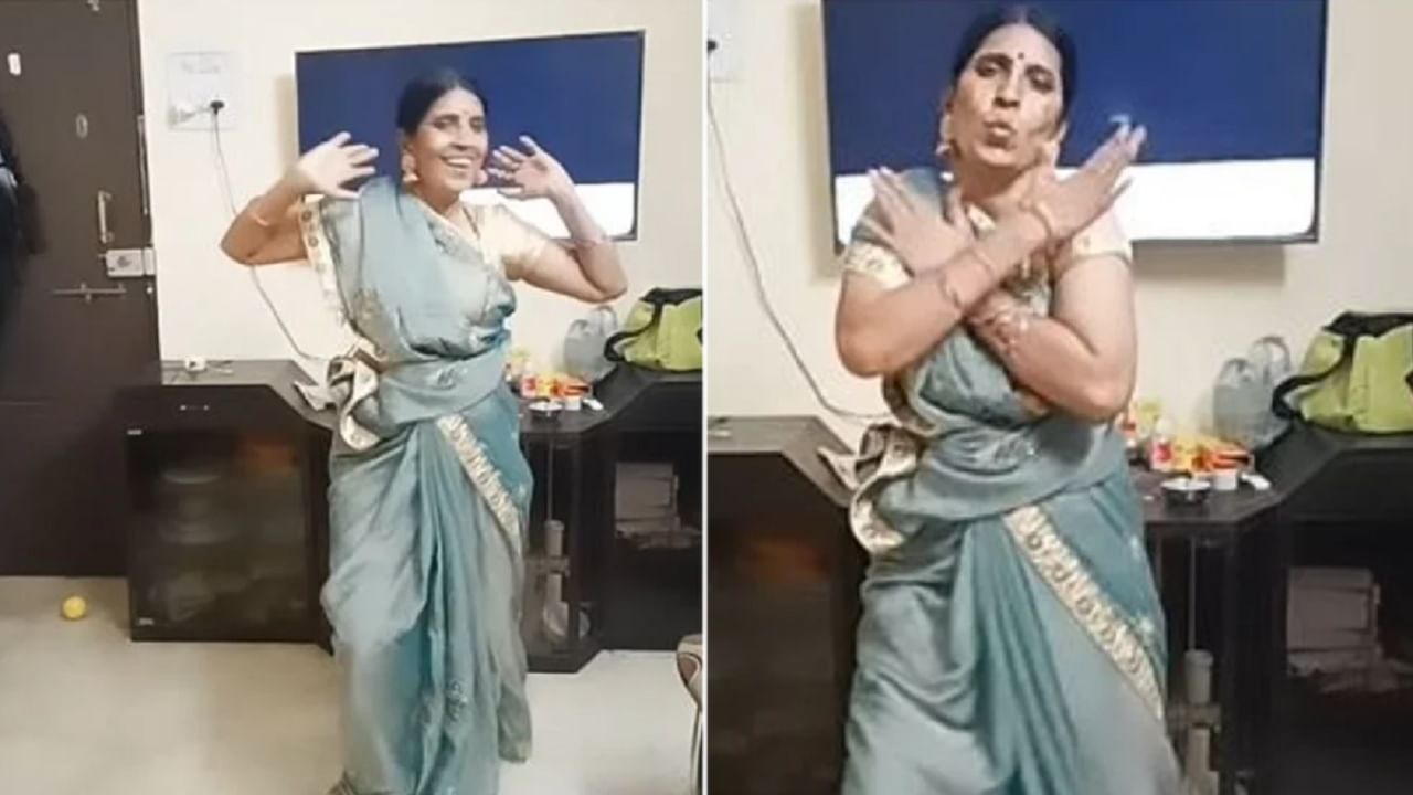 VIDEO : 'पुष्पा' चित्रपटातील गाण्यावर काकूंचा जबरदस्त डान्स, व्हिडिओ पाहून लोक म्हणाले 'ओल्ड जनरेशन रॉक'