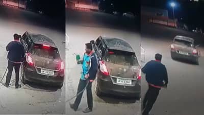 VIDEO | टाकी फुल केली, मग सुसाट पळाला; पेट्रोल पंपावर पैसे बुडवून ड्रायव्हरची धूम