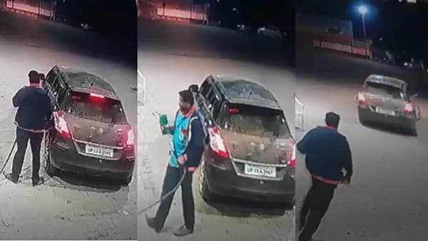 VIDEO | टाकी फुल केली, मग सुसाट पळाला; पेट्रोल पंपावर पैसे बुडवून ड्रायव्हरची धूम