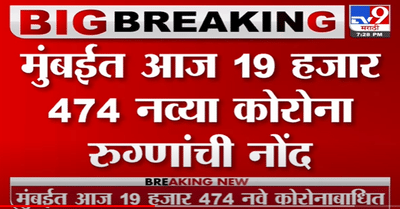 Mumbai Corona | मुंबईत आज 19 हजार 474 नव्या कोरोना रुग्णांची नोंद, 7 रुग्णांचा मृत्यू -tv9