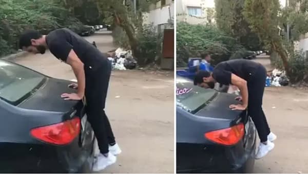 VIDEO : कारवर चढून भन्नाट स्टंट करु लागला, पण बोंबललाच! व्हिडिओ पाहून म्हणून लोक म्हणाले, काय झालं हिरोपंती?