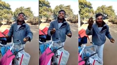 Viral : सर्वांनाच भावली लाडू विकण्याची ही अनोखी पद्धत; IPS अधिकाऱ्यानं Video शेअर करत म्हटलं...