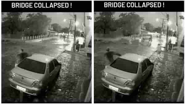 Shocking : ...आणि अचानक कोसळतो पूल, हा Viral Video पाहून अंगावर काटा येईल
