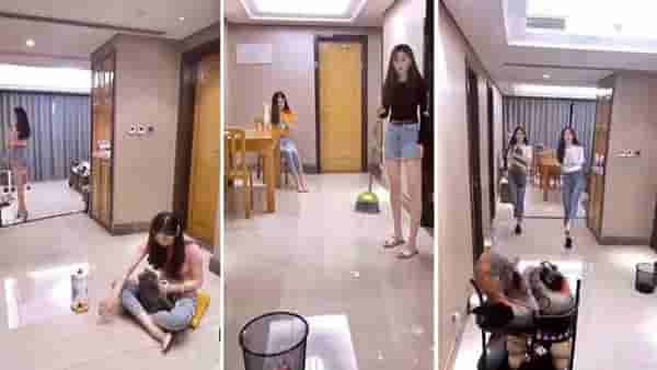 टॅलेंटेड सिस्टर्स! Viral Videoला पाहून तुम्हीही म्हणाल, काय कमालीचं फेकतायत!