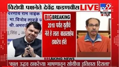 VIDEO : शिवसेनेचं हिंदुत्व हे कागदावरचं हिंदुत्व : Devendra Fadnavis | Devendra Fadnavis On Shivsena