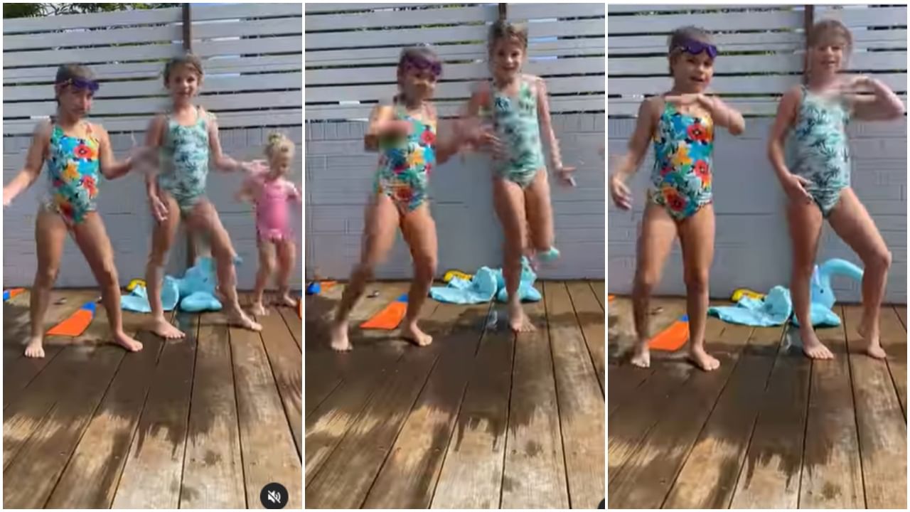 Video : डेव्हिड वॉर्नरच्या मुलीही म्हणतायत 'सामी-सामी', डान्स पाहून अल्लू अर्जुनही झाला खुश